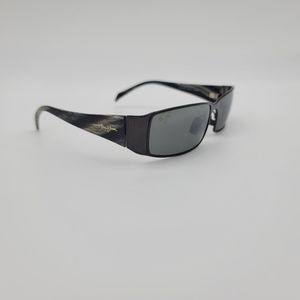 Maui Jim Polarized Sunglasses Men's MJ122-02 Gunmetal-Black / Gray